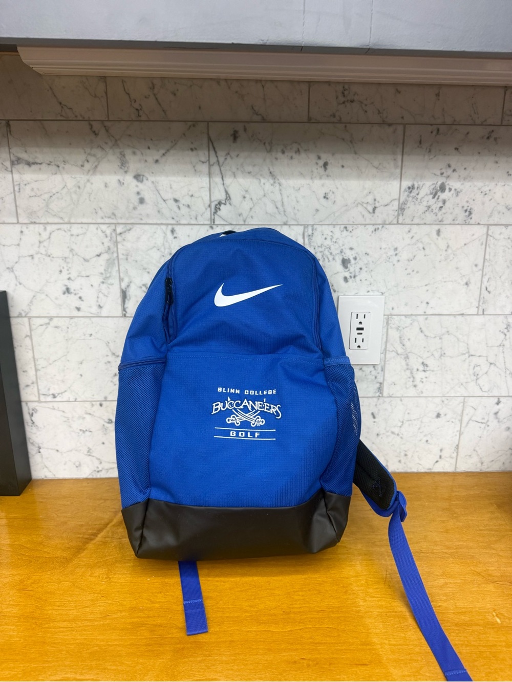 Nike Blue and Black Buccaneers Golf Backpack